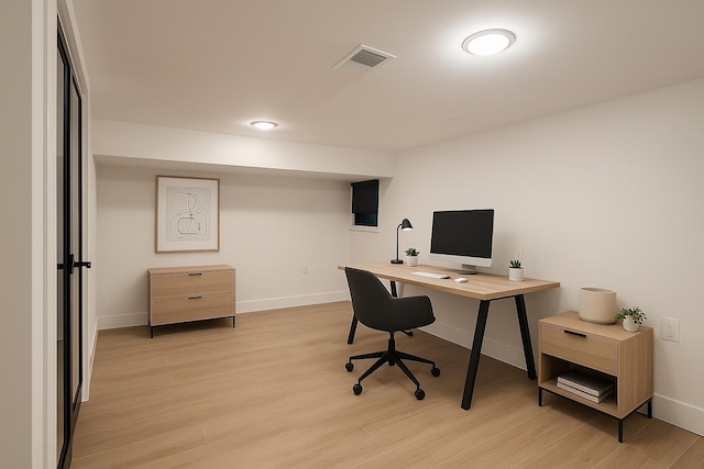 141 Sherman Ave Unit 1, Jersey City, NJ 07307 - office area featuring light wood-style flooring