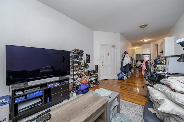 228 1st St Unit 3B, Jersey City, NJ 07302 - living area with light wood-style floors