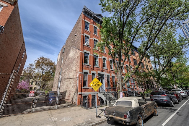 228 1st St Unit 3B, Jersey City, NJ 07302 - view of property with fence