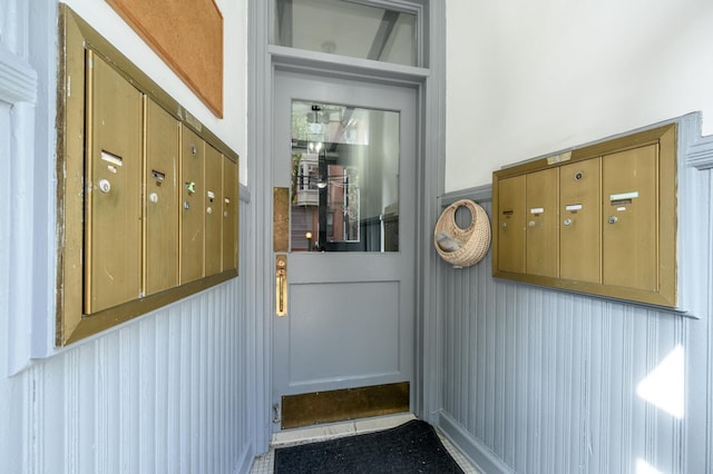 228 1st St Unit 3B, Jersey City, NJ 07302 - interior space with tile patterned floors and mail area