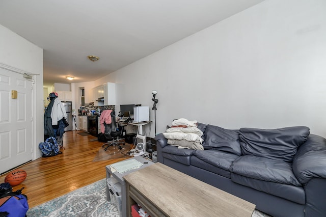228 1st St Unit 3B, Jersey City, NJ 07302 - living area with wood finished floors
