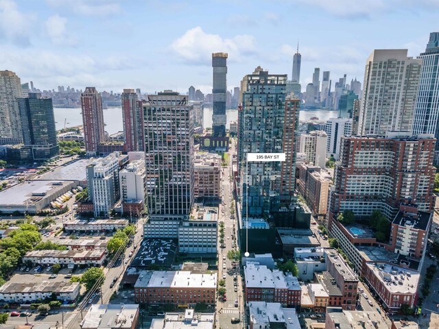 property's view of city with a water view