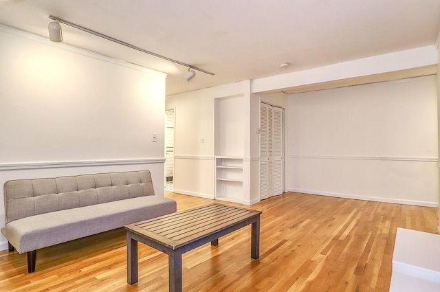 940 Bloomfield St # 1, Hoboken, NJ 07030 - living area featuring track lighting and light wood finished floors