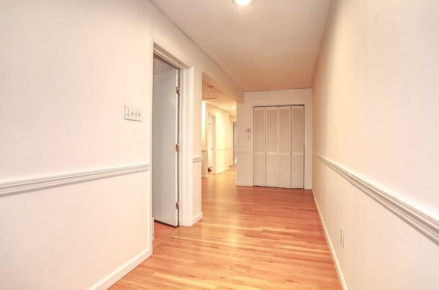 940 Bloomfield St # 1, Hoboken, NJ 07030 - hallway with light wood finished floors and baseboards
