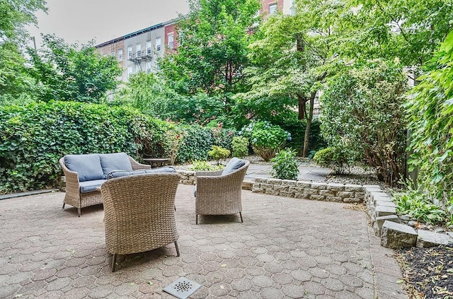 940 Bloomfield St # 1, Hoboken, NJ 07030 - view of patio / terrace with an outdoor living space
