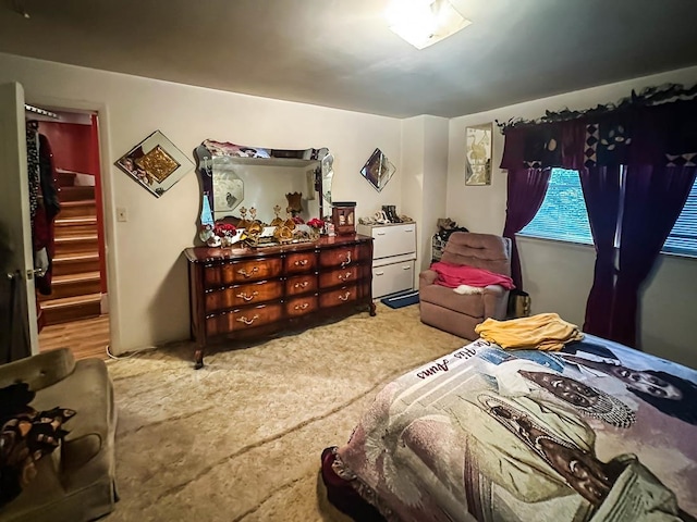 bedroom with carpet flooring