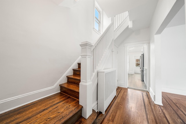 1007 88th St, North Bergen, NJ 07047 - stairs featuring wood finished floors