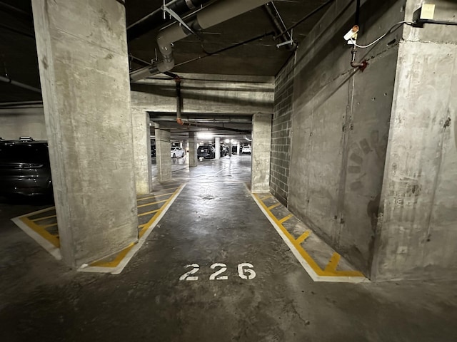 view of parking deck