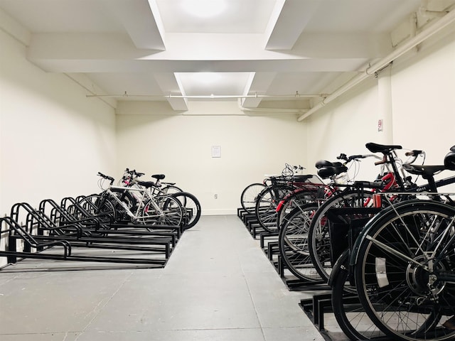 garage featuring bike storage