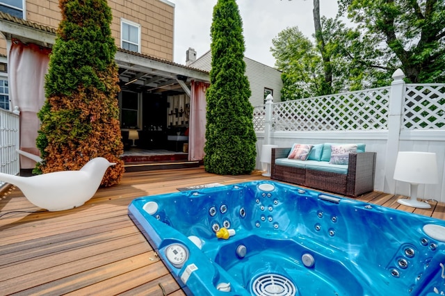 1404 81st St, North Bergen, NJ 07047 - view of pool featuring a deck