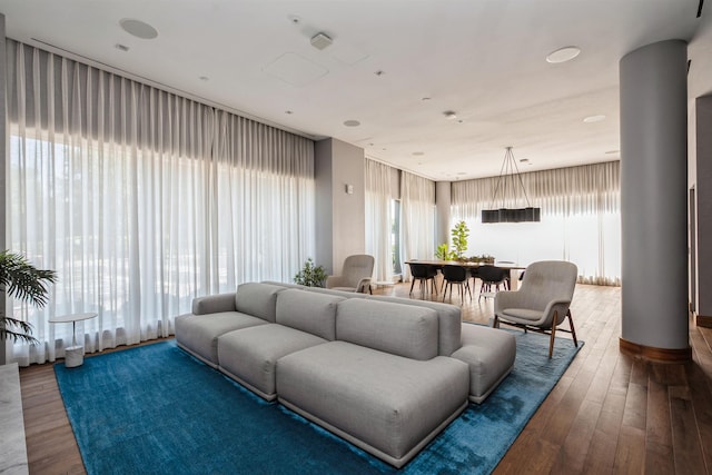 2 Shore Ln Unit 410, Jersey City, NJ 07310 - living room featuring wood-type flooring
