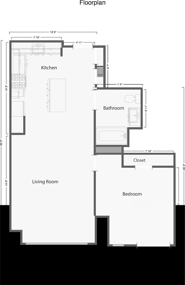 2 Shore Ln Unit 410, Jersey City, NJ 07310 - view of room layout