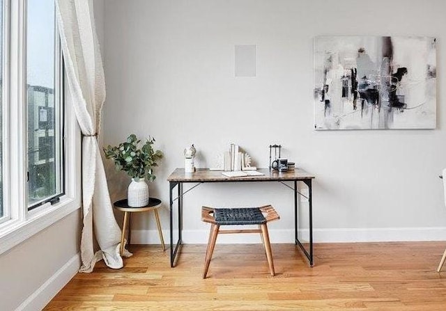 41 Graham St Unit 2, Jersey City, NJ 07307 - detailed view of wood finished floors and baseboards