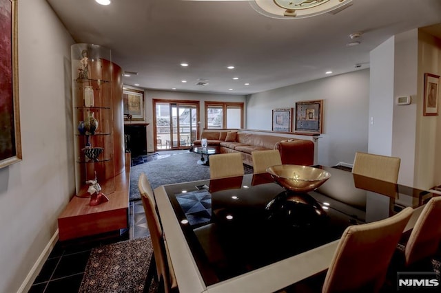 300 Gorge Rd # 18, Cliffside Park, NJ 07010 - dining space featuring baseboards and recessed lighting