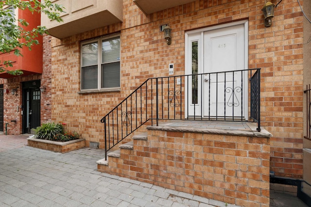 413 Madison St Unit 4, Hoboken, NJ 07030 - property entrance featuring brick siding
