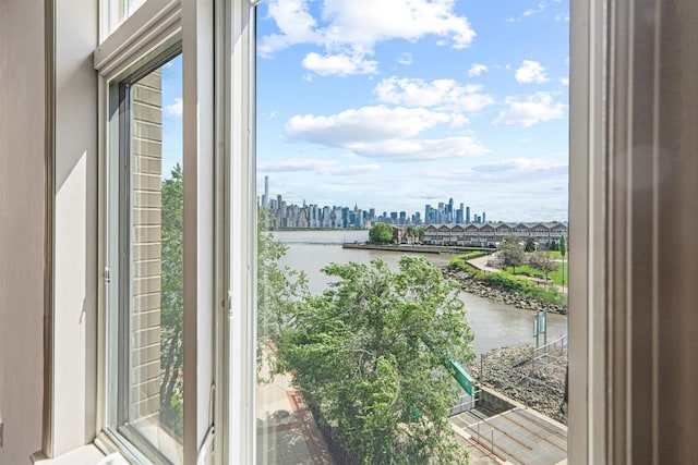 7400 River Rd Unit 304, North Bergen, NJ 07047 - water view featuring city skyline
