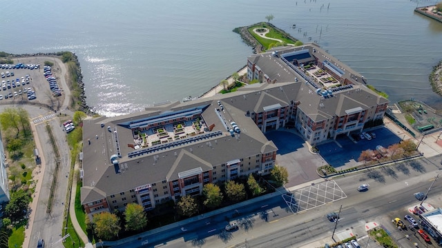 7400 River Rd Unit 304, North Bergen, NJ 07047 - drone / aerial view of a nearby body of water
