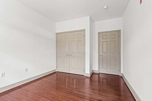 7400 River Rd Unit 304, North Bergen, NJ 07047 - unfurnished bedroom featuring wood finished floors and a closet