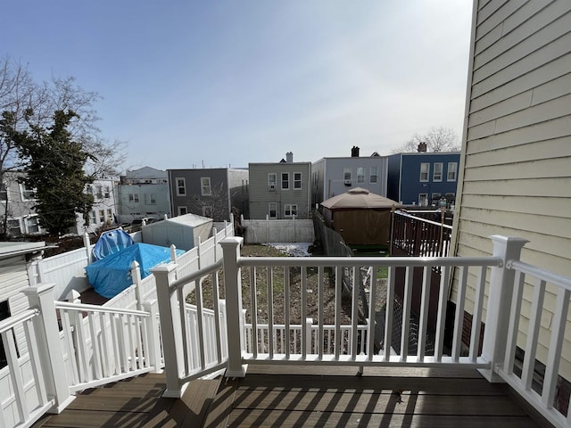 balcony featuring a residential view