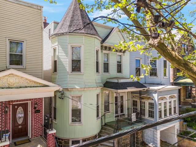 57 Booraem Ave, Jersey City, NJ 07307 - back of property featuring a shingled roof