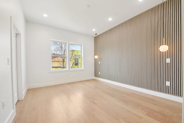 9 Pierce Ave Unit 2, Jersey City, NJ 07307 - unfurnished room featuring light wood-style floors and recessed lighting