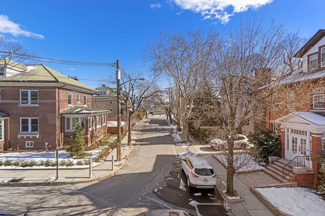 6 Kingswood Rd, Weehawken, NJ 07086 - view of asphalt street featuring sidewalks and street lighting