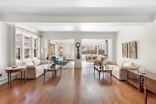6 Kingswood Rd, Weehawken, NJ 07086 - living room featuring wood-type flooring