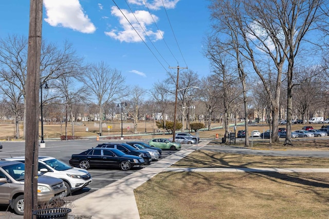 view of uncovered parking lot