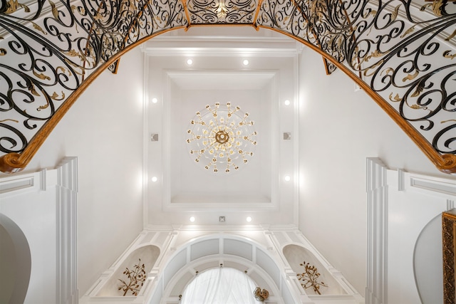2 Euclid Rd, Fort Lee, NJ 07024 - staircase with arched walkways