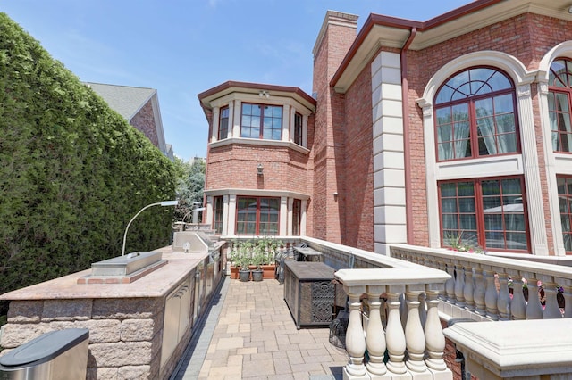 2 Euclid Rd, Fort Lee, NJ 07024 - view of patio with exterior kitchen