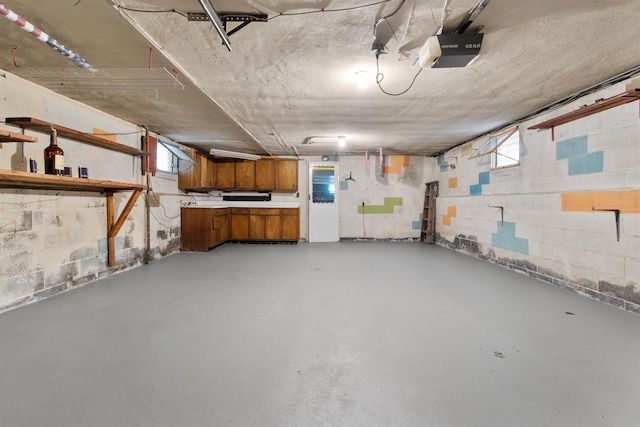 134 W 25th St, Bayonne, NJ 07002 - below grade area with concrete block wall