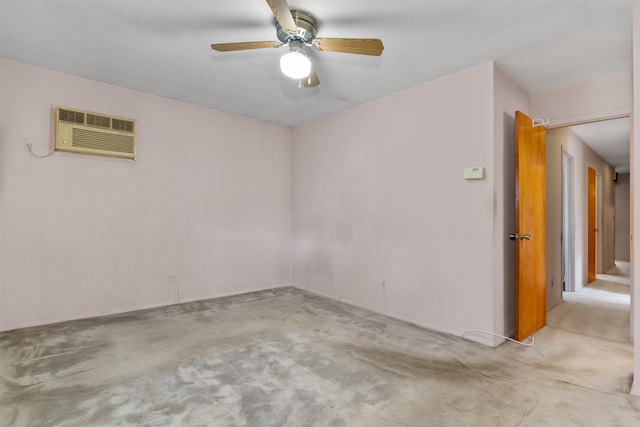 134 W 25th St, Bayonne, NJ 07002 - unfurnished room with carpet, ceiling fan, and a wall mounted air conditioner