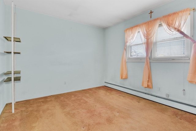 134 W 25th St, Bayonne, NJ 07002 - carpeted spare room with a baseboard radiator