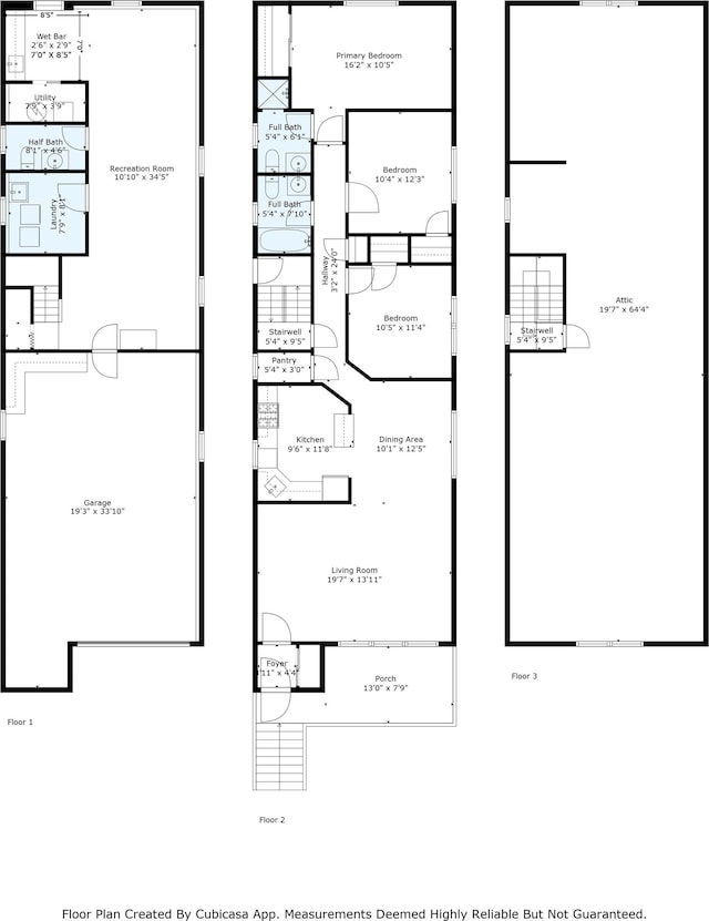 134 W 25th St, Bayonne, NJ 07002 - home floor plan