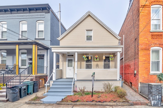 view of front of house with a porch