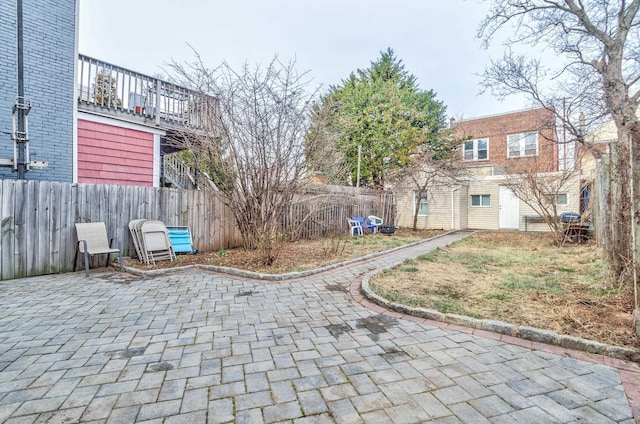 view of patio / terrace with fence