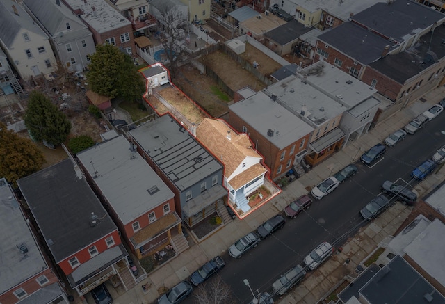 drone / aerial view with a residential view