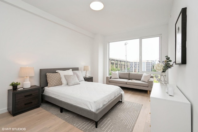 425 3rd St Unit 404, Jersey City, NJ 07302 - bedroom with light wood-style flooring