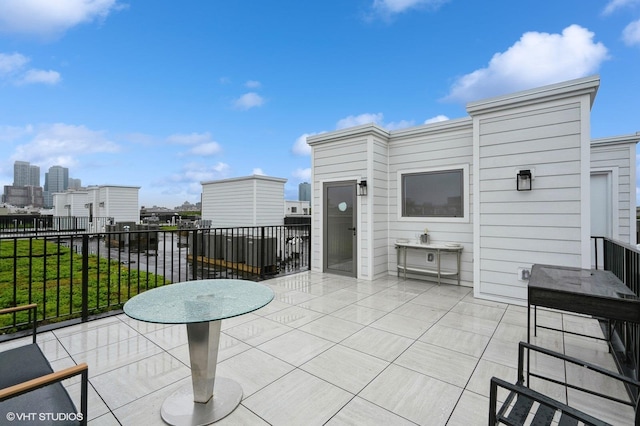 425 3rd St Unit 404, Jersey City, NJ 07302 - view of patio / terrace featuring a city view