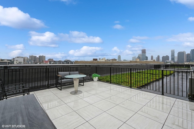 425 3rd St Unit 404, Jersey City, NJ 07302 - patio / terrace with a view of skyline