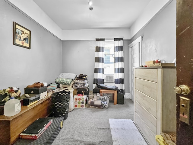 interior space featuring carpet floors