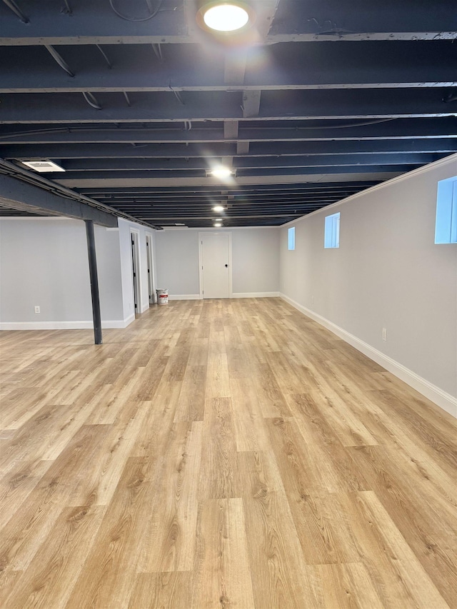 3 Raydol Ave, Secaucus, NJ 07094 - basement featuring wood finished floors and baseboards