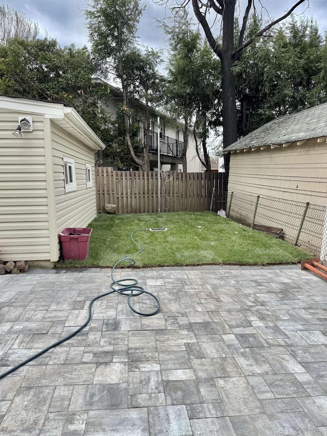 3 Raydol Ave, Secaucus, NJ 07094 - view of patio / terrace with an outdoor structure
