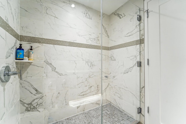 bathroom with walk in shower