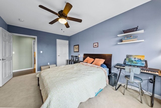 8915 Bergenwood Ave Unit 37, North Bergen, NJ 07047 - bedroom with carpet floors and ceiling fan