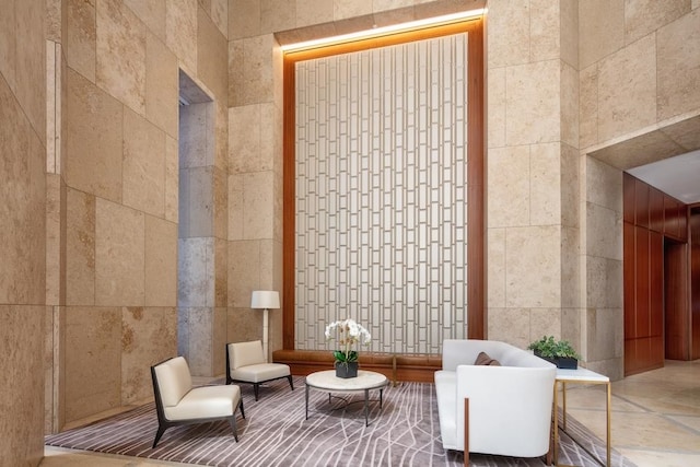 99 Hudson St Unit 4903, Jersey City, NJ 07302 - common area featuring tile walls