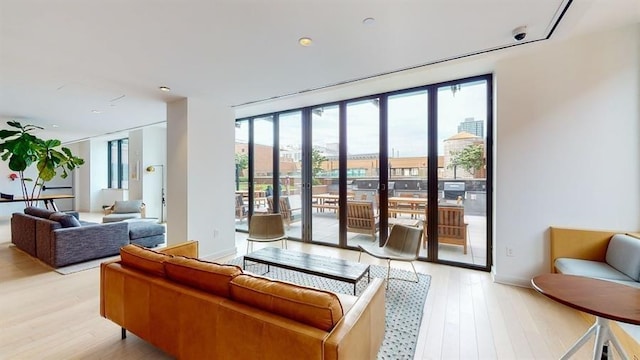 10 Provost St Unit 1004, Jersey City, NJ 07302 - living room with light wood-style flooring