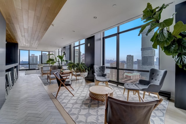 10 Provost St Unit 1004, Jersey City, NJ 07302 - lobby with a wall of windows