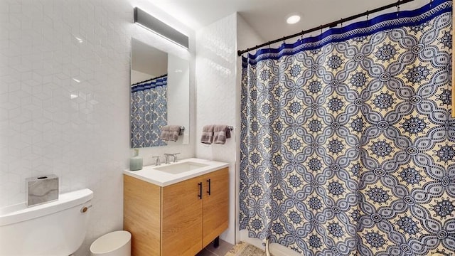 10 Provost St Unit 1004, Jersey City, NJ 07302 - bathroom featuring toilet, vanity, and a shower with curtain
