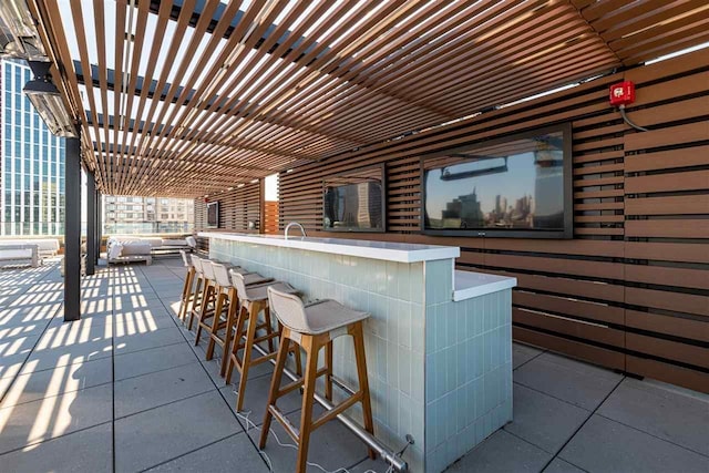 10 Provost St Unit 1004, Jersey City, NJ 07302 - view of patio / terrace featuring a pergola